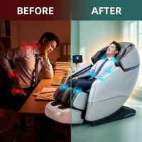 AetherRelax Quantum Massage Chair — Before & After
