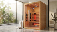 Heliox LuminaWood Infrared Sauna Cabin — Lifestyle
