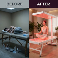 LumiThera ProLux 360 Red Light Therapy Bed — Before & After