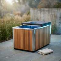 TimberChill Glacier Pro Cedar Cold Plunge — Studio Shot